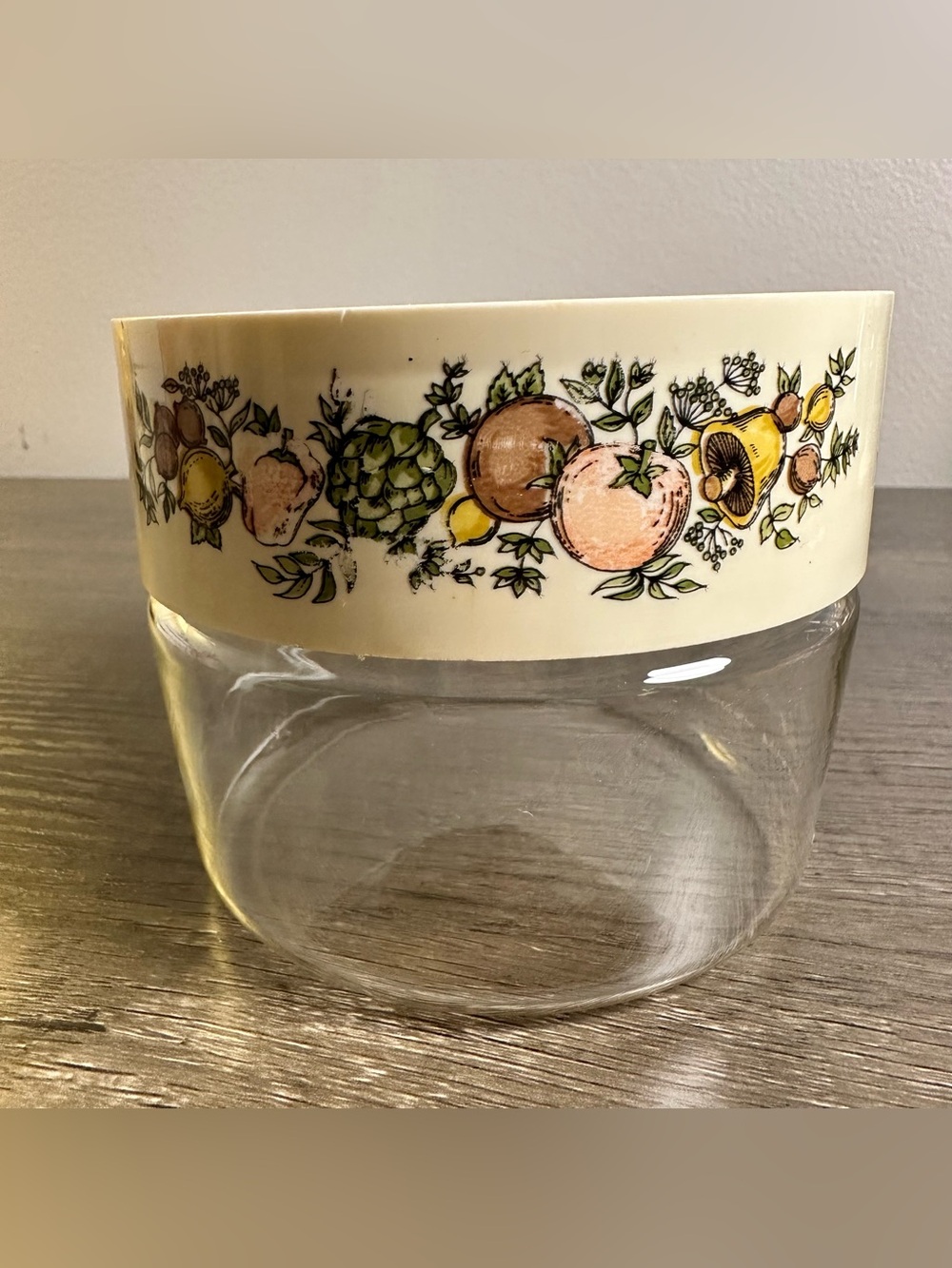 Vintage 1970s Pyrex Spice of Life See N Store Glass Canister Container - Picture 2 of 8